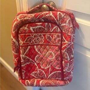 Vera Bradley Quilted Red and Pink Backpack